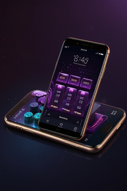Smartphone mit Casino-App